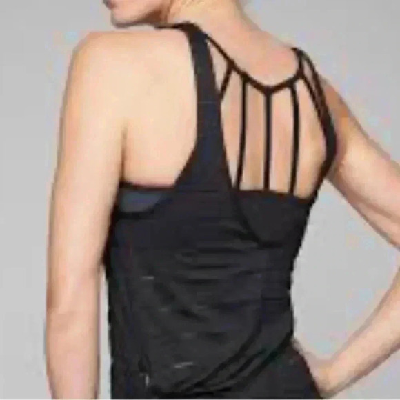 Athleta Max Out Chi Support Tank Black Size Large - Picture 2 of 8